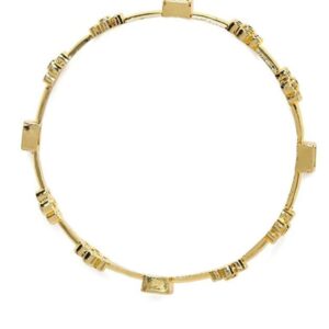 Delicate Gold Plated American Diamond Studded Bangles Set of 2 for Women