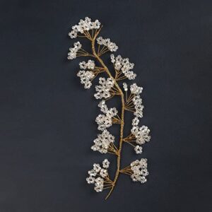 Delicate Handmade Long Hair Vine With Crystal Beads for Women