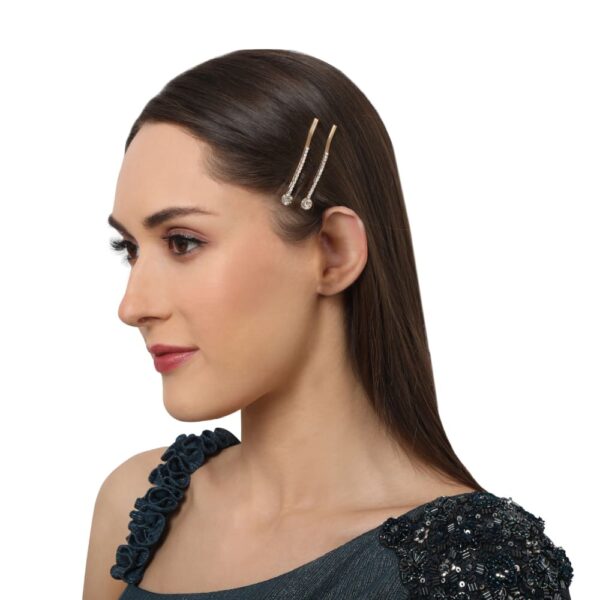 Accessher Hair Pins for Girls and Women Pack of 1 -Gold