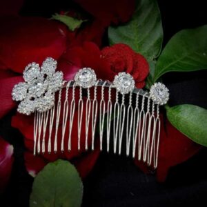 Delicate Studded Hair Comb Pin for Women