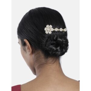 Delicate Studded Hair Comb Pin for Women