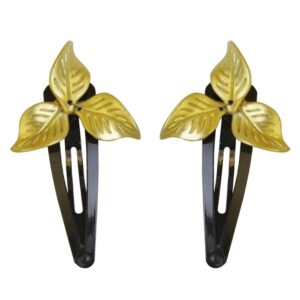 Elegant Gold Leaf Tic Tac Pins for Women
