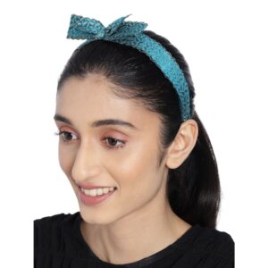 Embroidered Hairband With Knot-HB0221RR96PG