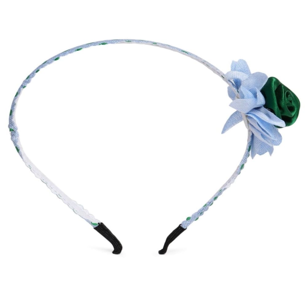 Floral Hariband With Polka Dot-HB0221RR90BG