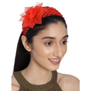 Girls Cotton Floral Hairband-HB0221RR70R