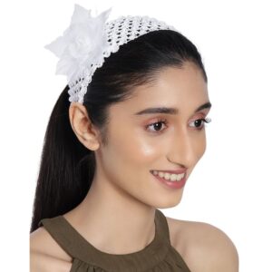 Girls Cotton Floral Hairband-HB0221RR72W1