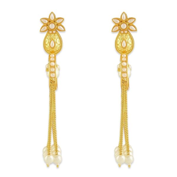 ER0518JY67G2 -AccessHer Gold Color Brass Material Designer earrings - access-her