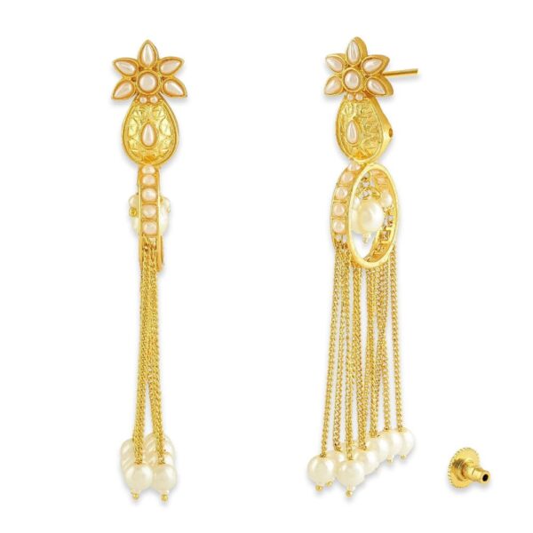 ER0518JY67G2 -AccessHer Gold Color Brass Material Designer earrings - access-her