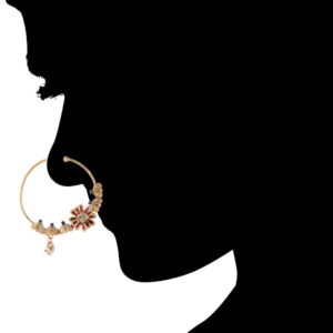 Gold Plated Antique Nose Ring for Women