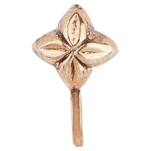 Gold Plated Antique Traditional Nose pin for Women