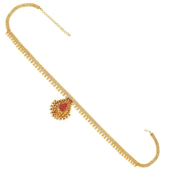 Gold Plated Beaded Kamarband for Women