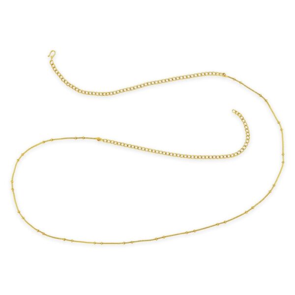 KB0518KJ91309G -AccessHer Gold Color Copper Material Chain kamarband - access-her