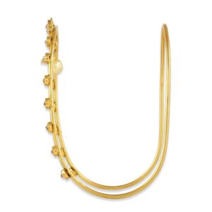Traditional Gold Plated Delicate Rhinestone Studded Vanki/Armlet/Bajubandh for Women