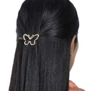 Gold Plated Different Shape Hair Pin Pack of 6 for Women