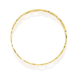 Gold Plated Dual Tone Bangles Set of 2 for Women