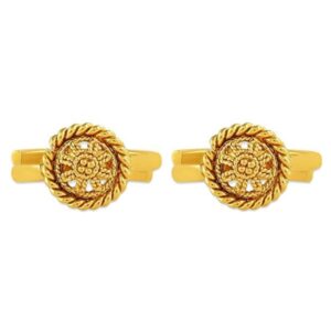 Gold Plated Floral Handcrafted Adjustable Toe Rings Pack of 3 for Women