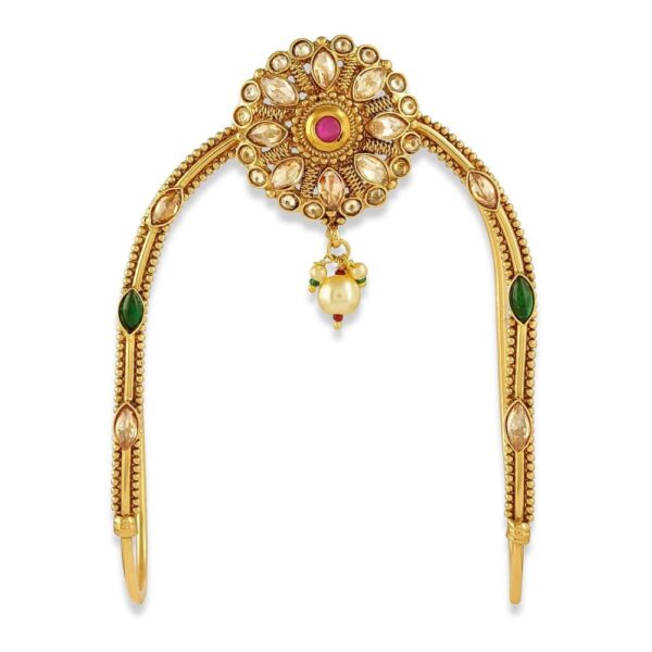 ACCESSHER Gold Color Copper Material South Indian Bajuband