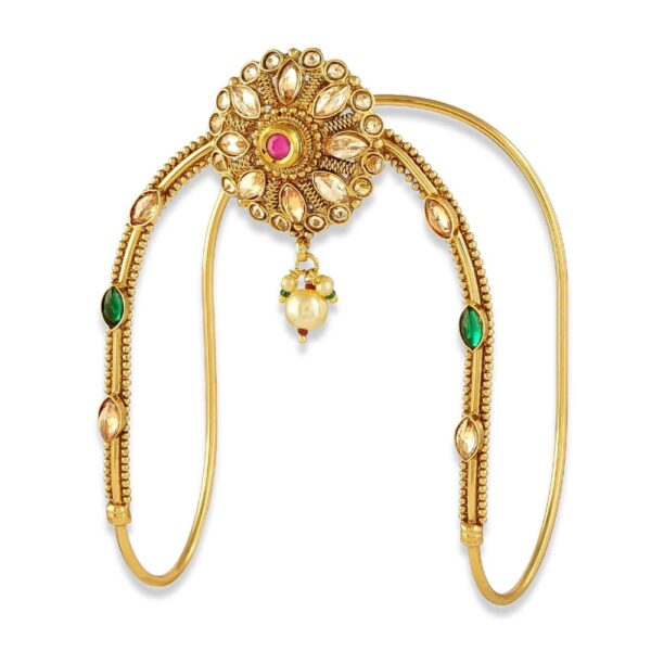ACCESSHER Gold Color Copper Material South Indian Bajuband