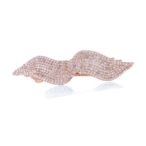 Gold Plated Rhinestones Studded Hair Buckle Clip Hair Barrette for Women