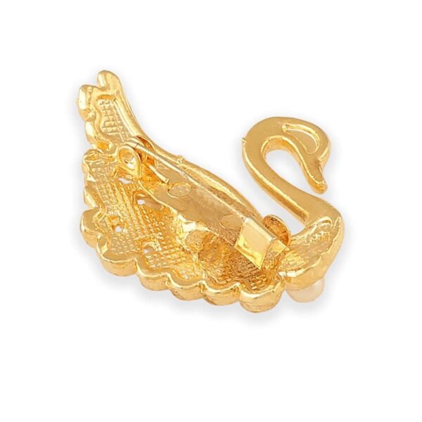 Gold Plated Saree Pin/Kurta Brooch For Women.