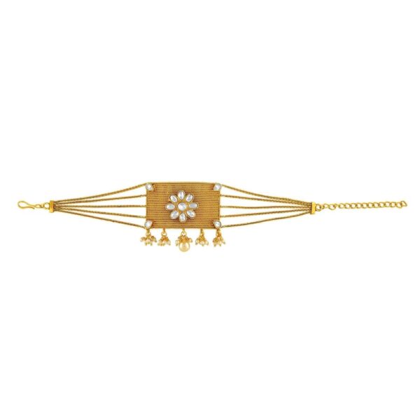 Antique Gold Plated Bajubandh Armlet String-BJ0218KJ93809G