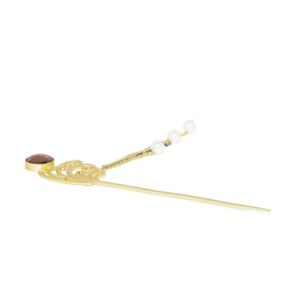 Gold Plated Swan Design Bun/Juda Hair Stick for Women