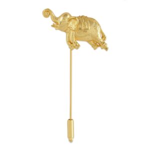 Golden Brass Lapel Pin for Men and Women ( Unisex)