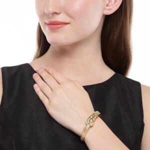Kundan and Enamel Embellished Bracelet for Women