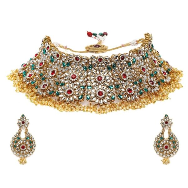 Accessher Bridal Kundan Jewellery set For women And