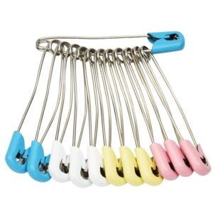 Multi Color Brass Pack of 12 Safety pins