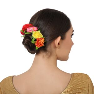 Multi Floral Hair Accessories For Women – 12pcs