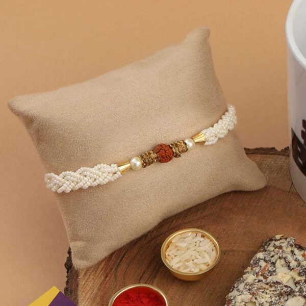 Multi Gift Set of Delicate Rakhis Pack of 3 with Greeting