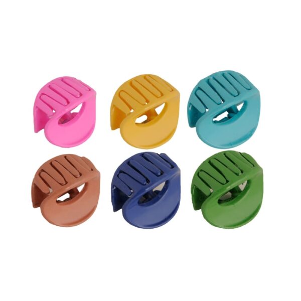 AccessHer Multi Color Acrylic Material Stone Butterfly Clip
