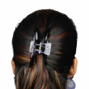 Multicolor Acrylic Material Claw Clip Hair Clutcher Pack Of 3 for Women