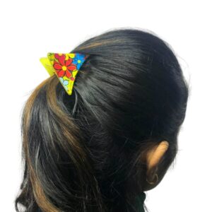 Multicolor Acrylic Material Hair Clutcher/Hair Claw Pack of 6 for Women