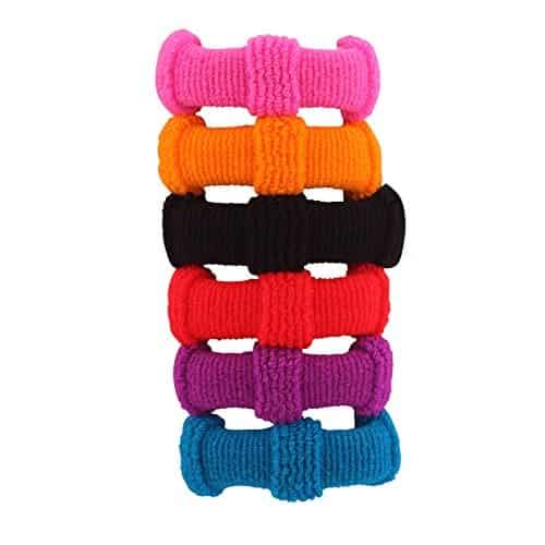 ACCESSHER Multicolor Rubber Hair Band Set of 12
