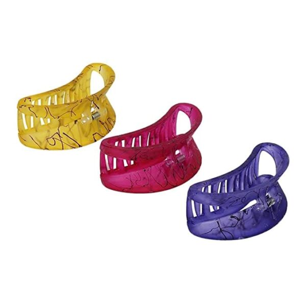 Multi Set Of 3 Claw Clips For Women