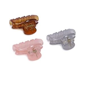 Multicolour Acrylic Hair Clutcher Claw Clip Set of 3 for Women