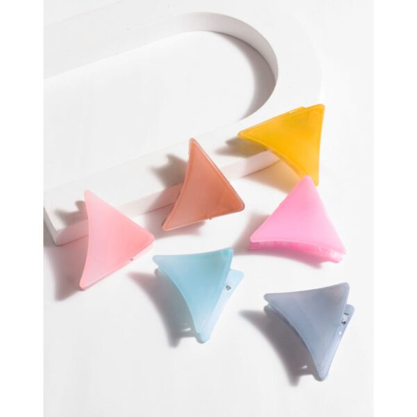 Multicolour Geometric Shaped Hair Claw Clips Clutchers for