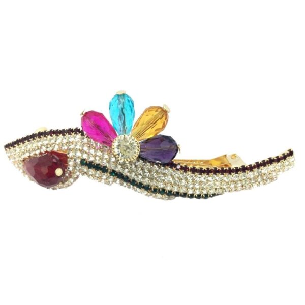 Accessher designer studded back clip hair accessories for Women-HP0317GC172GCGMULTI - access-her