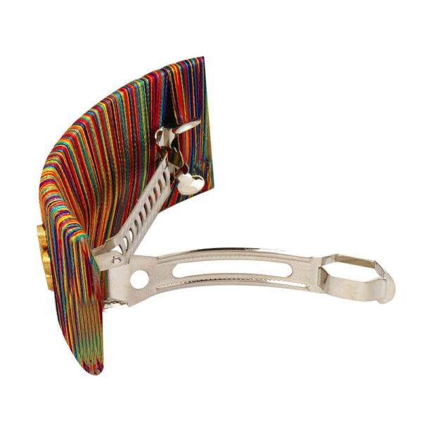 Designer silk thread multicolor hair back clip-HP0318GC09GM