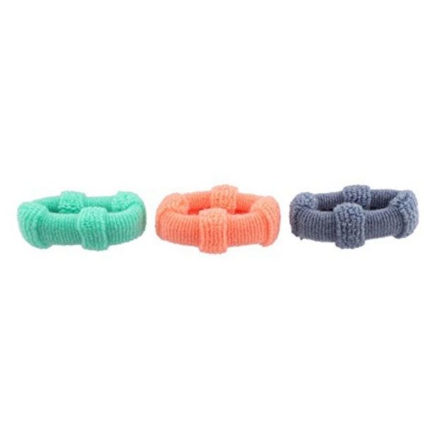 Multicolor Rubber Hair Band - Set of 12 Pcs-RB051715WLLT -