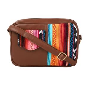 Bag-AccessHer Multicolour Textured Weekend Tan Sling Bag