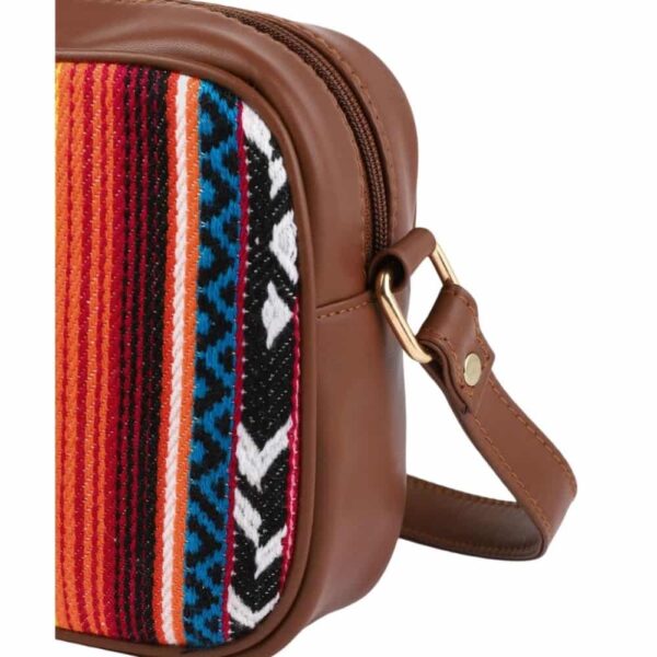 Multicolour Textured Weekend Tan Sling Bag