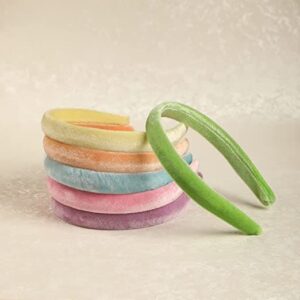 Multicolour Velvet Fabric Casual Wear Hair Bands for Women and Girls