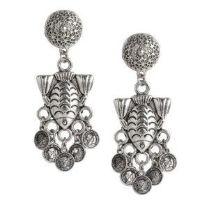 Oxidised Contemporary Earrings for Women