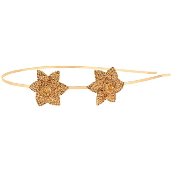 Gold Plated Wedding Party wear Hair Band with