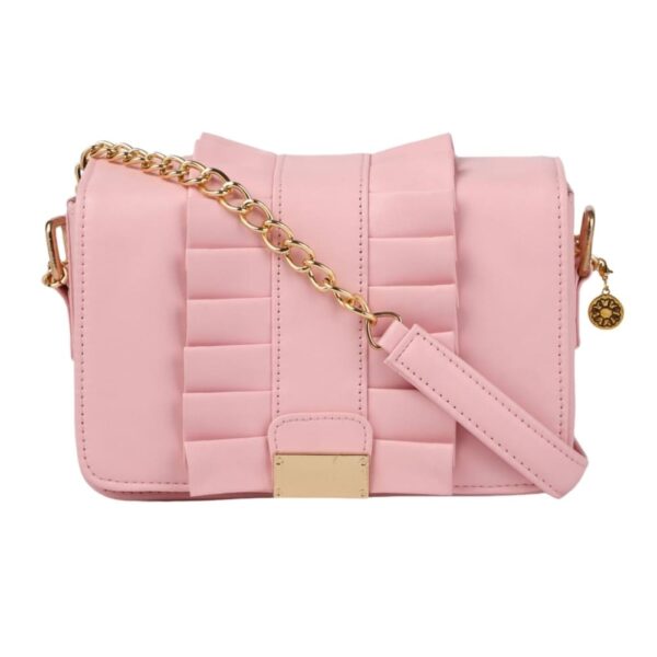 Pink Solid Sling Bag- SB0221OB1000P