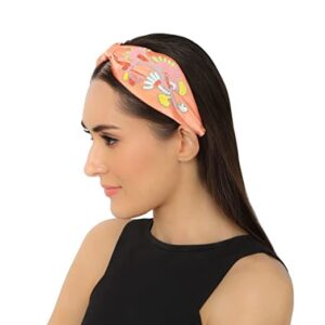 Pink Statement Embroidered Headband for Women