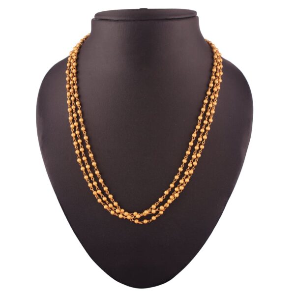 CNS0318JY135GG -AccessHer Delicate matte gold Jaipuri mala necklace for women - access-her